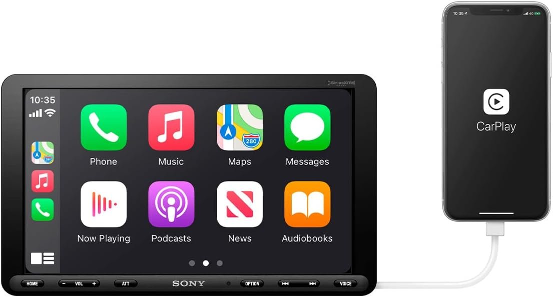 Sony XAV-AX8100 9-inch Floating Multi Media Receiver with Apple Carplay/Android Auto and HDMI Video Input