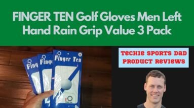 FINGER TEN Golf Gloves Men Left Hand Rain Grip Value 3 Pack