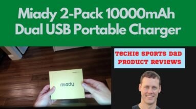 Miady 2 Pack 10000mAh Dual USB Portable Charger