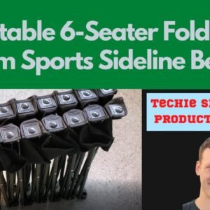 Portable 6 Seater Folding Team Sports Sideline Bench