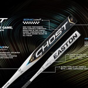 easton ghost double barrel fastpitch softball bat approved for all fields 11 10 9 8 drop 2 pc composite