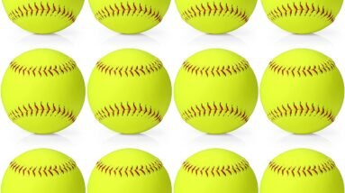 12 pack yellow sports practice softballs review