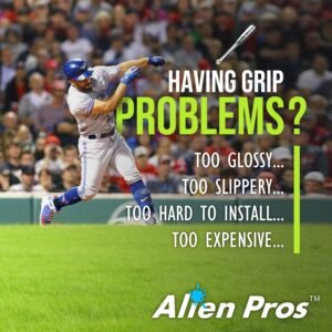 alien pros bat grip tape for baseball 2 grips4 grips a 11 mm precut and pro feel bat tape a replacement for old baseball 1