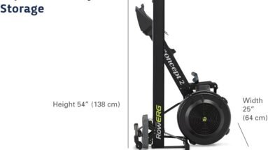 concept2 rowerg indoor rowing machine pm5 monitor device holder adjustable air resistance easy storage 4