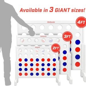 gosports 3 foot width giant wooden 4 in a row game review