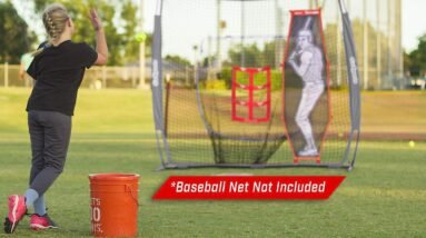 gosports baseball softball pitching kit practice accuracy training with strike zone xtraman dummy batter 1
