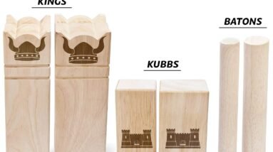 gosports size kubb viking clash toss game set for kids adults review