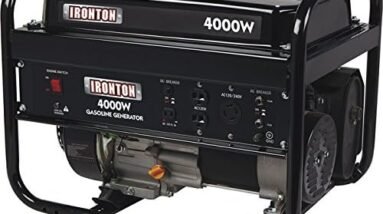 ironton portable generator 4000 surge watts 3200 rated watts 1