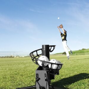 sklz catapult soft toss baseball pitching machine for batting and fielding 2