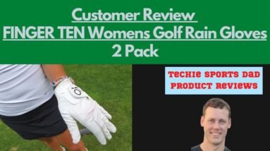 FINGER TEN Womens Ladies Golf Rain Gloves | Use These Gloves for a Winning Grip!