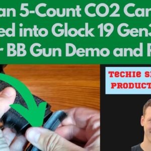 Crosman 5 Count CO2 Cartridges Loaded into Glock 19 Gen3  177 Caliber BB Gun Demo and Review