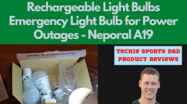 Rechargeable Light Bulbs Emergency Light Bulb for Power Outages | Neporal A19