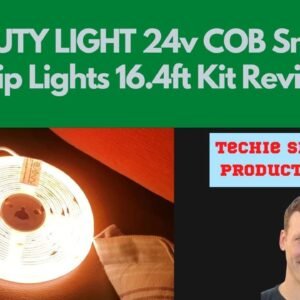 MY BEAUTY LIGHT 24v COB Smart Led Strip Lights 16 4ft Kit Review and Demo