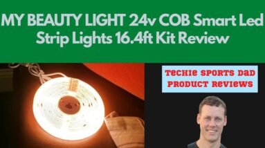 MY BEAUTY LIGHT 24v COB Smart Led Strip Lights 16 4ft Kit Review and Demo