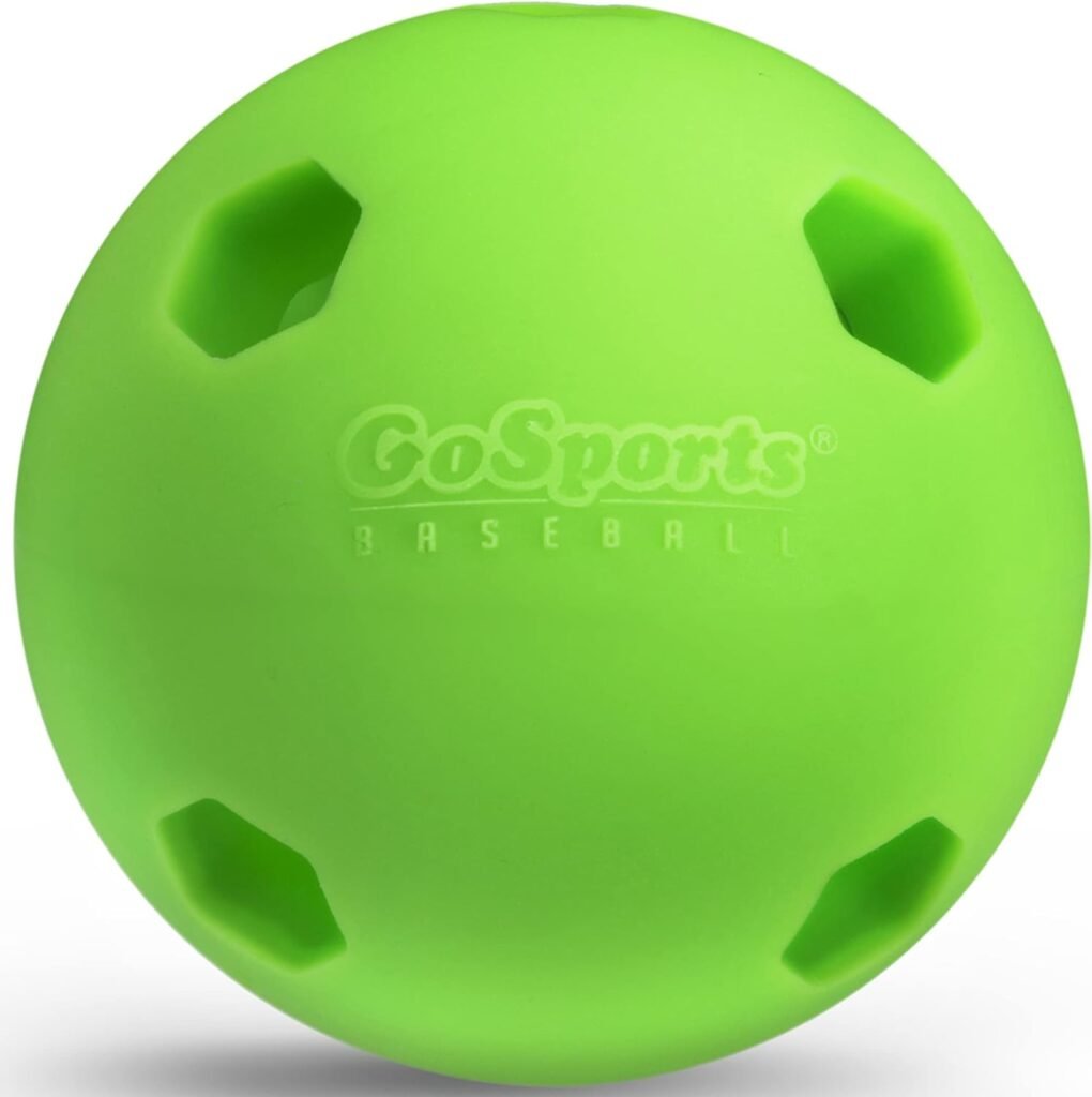 GoSports Baseball  Softball Limited Flight Modern Training Balls - 12 Pack - Regulation Size, Choose Your Sport