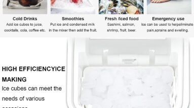 manvi electric countertop ice maker machine review