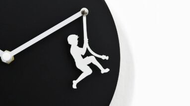 black white wall clock review