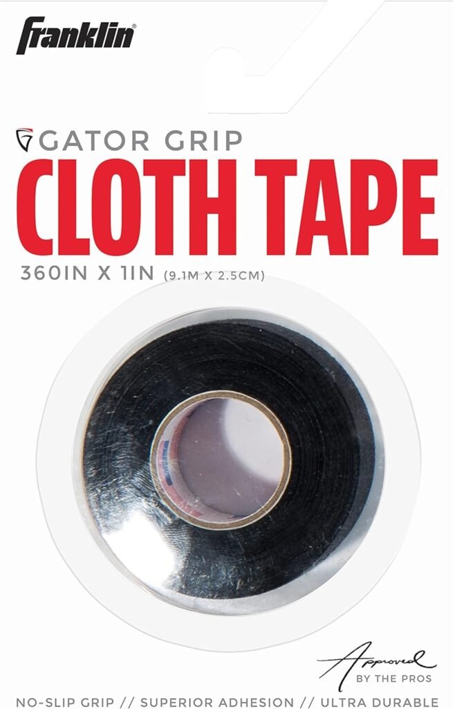 Franklin Sports Baseball Bat Grip Tape - Multi Sport Cloth Handle Tape for Softball Bats for Hockey Sticks, Bats + Rackets