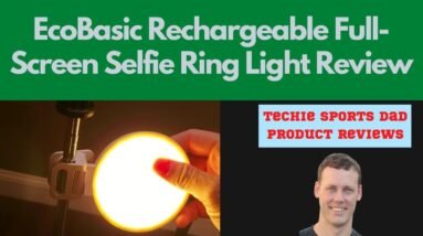 EcoBasic Rechargeable Full Screen Selfie Ring Light Review | Illuminate Your Life With This Light!
