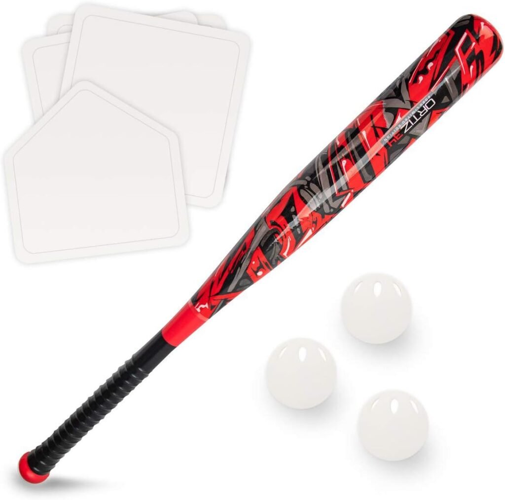 Ortiz34 Grand Slam Set- Graffiti Plastic Bat, 3 Balls, 4 Throw Down Bases