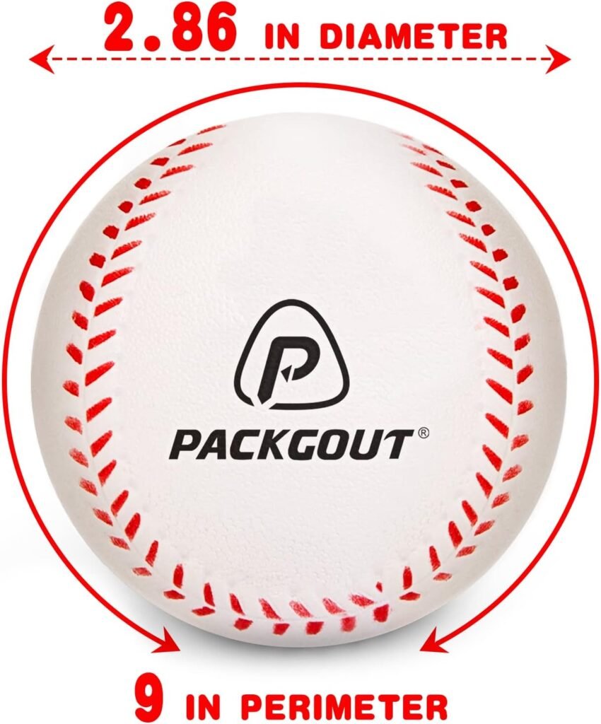 PACKGOUT Soft Baseballs 12 PCs Foam Baseballs for Kids Teenager Players Training Balls