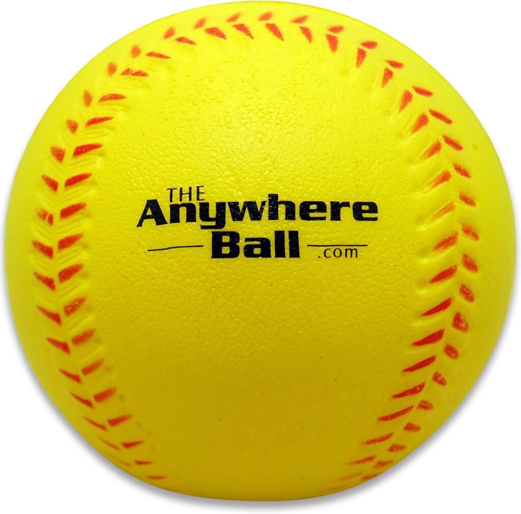 The Anywhere Ball Baseball  Softball Foam Training Ball (6 Pack Bundle)