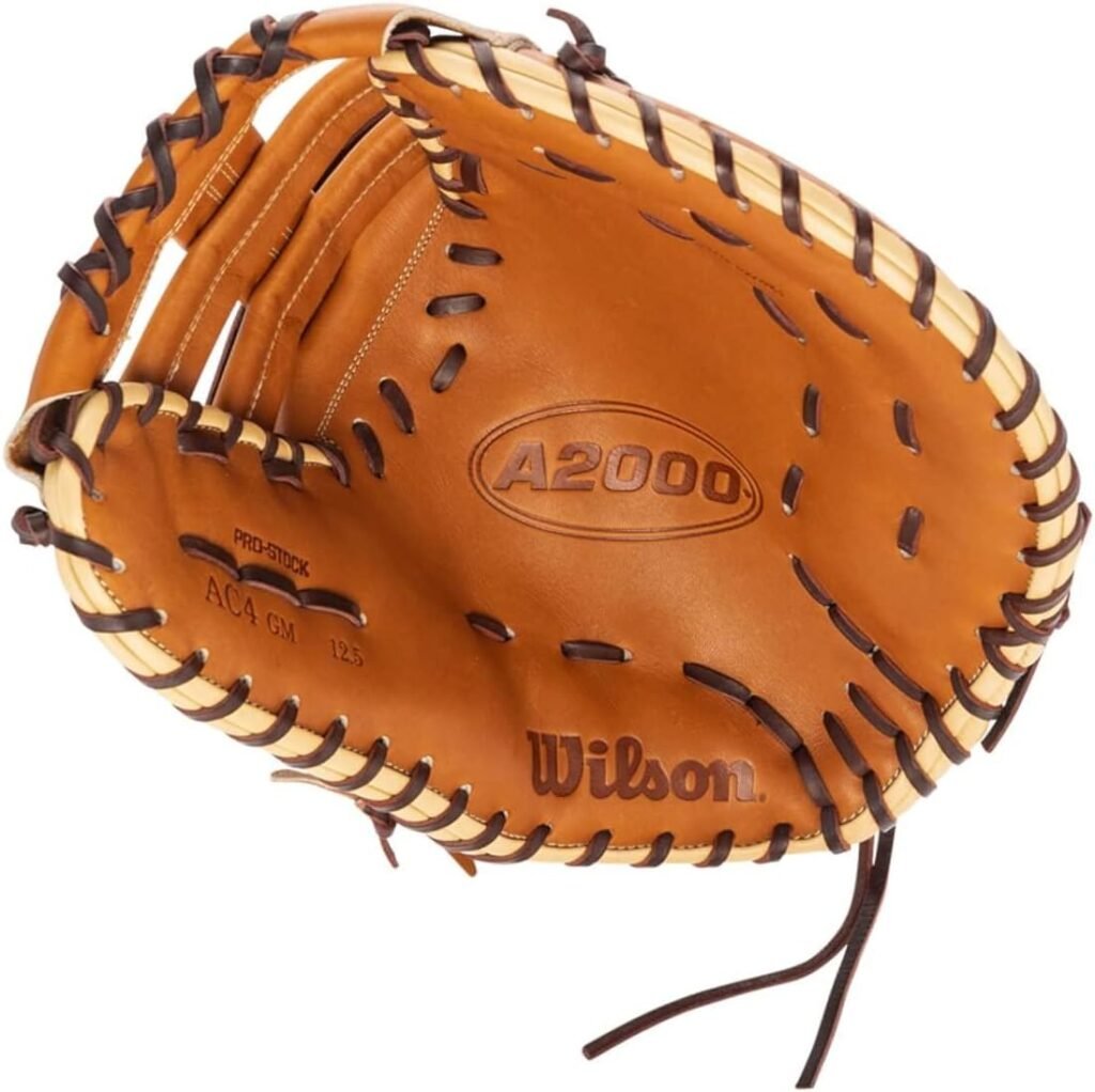 Wilson 2023 A2000 A Chidester Game Model with SuperSkin WBW101017125 Fastpitch First Base Mitt