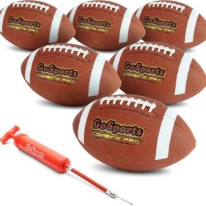 gosports combine football 6 pack regulation size official composite leather balls review