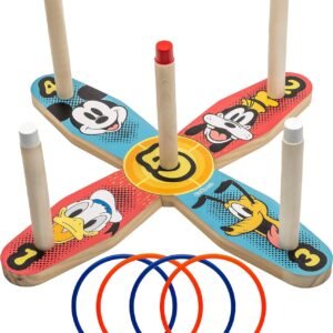 gosports premium wooden ring toss game for kids adults review