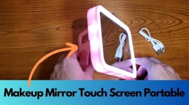 Makeup Mirror Touch Screen Portable Review *TEMU*