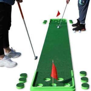 sprawl golf pong game set putting mat indoor outdoor golf putters putting green practice training aid golf gifts for hom 2