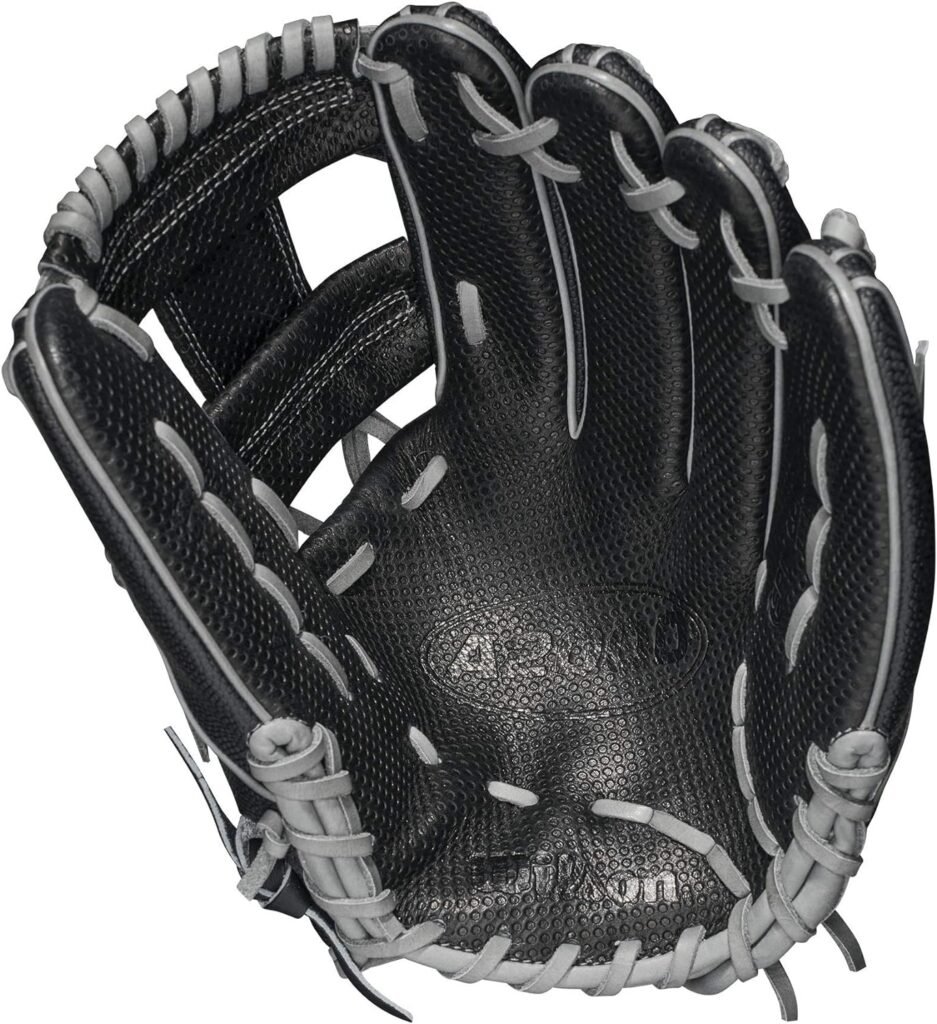 WILSON A2000 Spin Control Fastpitch H12 w/SuperSkin (Infield) - Right Hand Throw,12,Black, large, WBW10022112