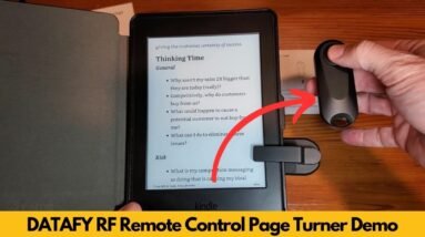 DATAFY RF Remote Control Page Turner Demo and Review