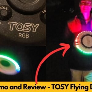 TOSY Flying Disc Review and Demo | Light Up the Night with Millions of Colors!
