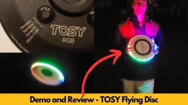 TOSY Flying Disc Review and Demo | Light Up the Night with Millions of Colors!