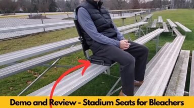 Stadium Seat for Bleachers - Demo and Review | No More Stiff Seats or Aching Backs