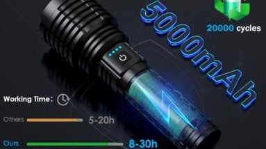super bright led flashlight 300000 high lumens review
