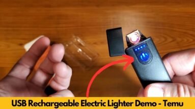 USB Rechargeable Electric Lighter Demo and Review - Temu