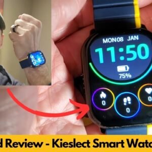 Kieslect SmartWatch Review and Demo| Answer Calls, Monitor Health, and Stay Fit!