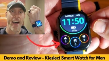 Kieslect SmartWatch Review and Demo| Answer Calls, Monitor Health, and Stay Fit!
