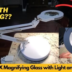 10X-5X Magnifying Glass with Light and Stand Review and Demo | Worth Buying?