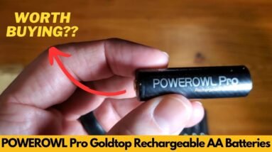 POWEROWL Pro Goldtop Rechargeable AA Batteries Review | Worth Buying?