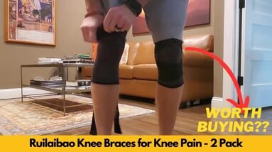 Ruilaibao Knee Braces for Knee Pain 2 Pack Review and Demo | Worth Buying?