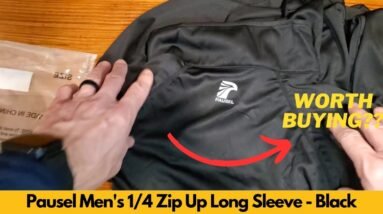 Pasuel Mens Quarter Zip Up Long Sleeve Review - Black | Worth Buying?