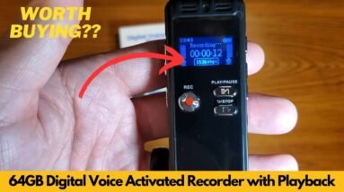 64GB Digital Voice Activated Recorder with Playback Review | Worth Buying?