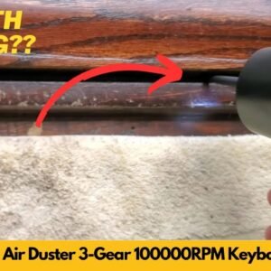 Compressed Air Duster 3 Gear 100000RPM Keyboard Cleaner Review