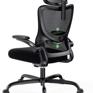 marsail ergonomic office chair office computer desk chair with high back mesh and adjustable lumbar support rolling work 3