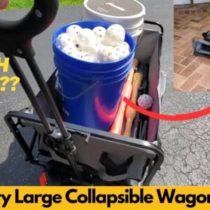 Sailary Large Collapsible Wagon Cart, Heavy Duty, Foldable | Worth Buying?