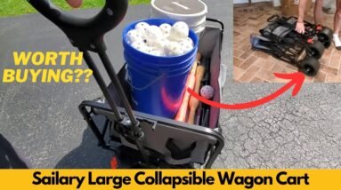 Sailary Large Collapsible Wagon Cart, Heavy Duty, Foldable | Worth Buying?
