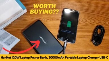 HenHot 120W Laptop Power Bank, 30000mAh Portable Laptop Charger USB C | Worth Buying?